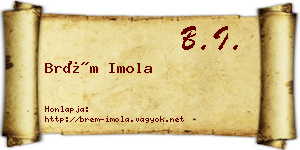 Brém Imola névjegykártya